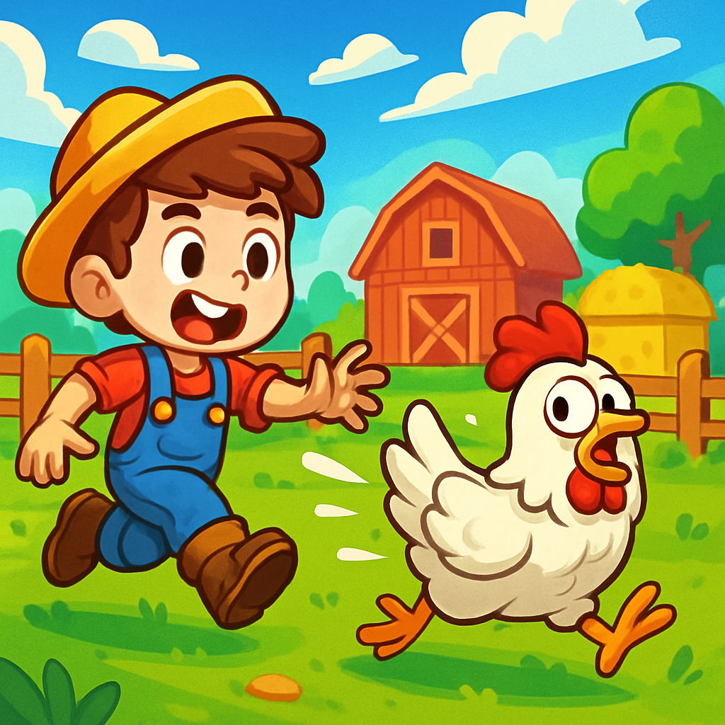 A fun chicken catching game with colorful graphics and engaging gameplay