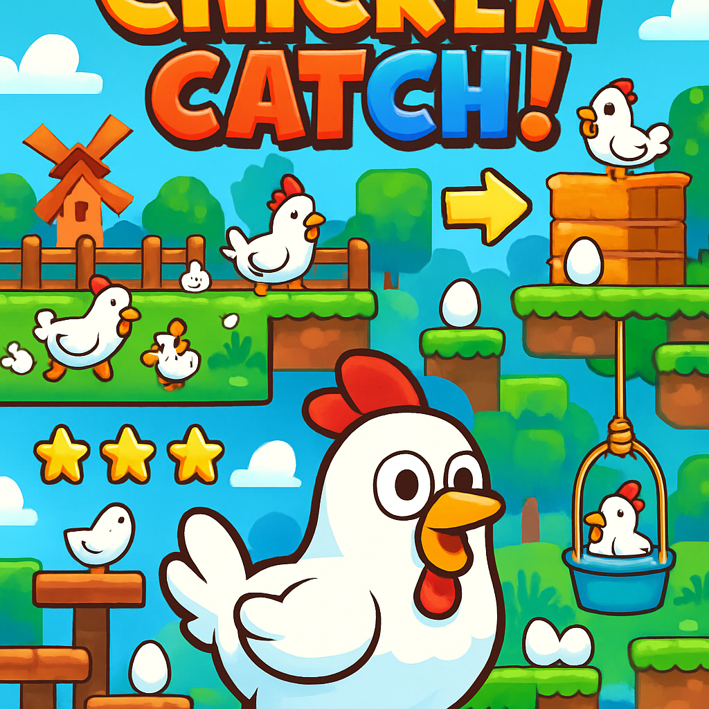 Fun chicken catching game